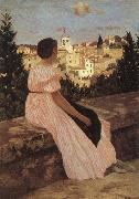 The Pink Dress, Frederic Bazille